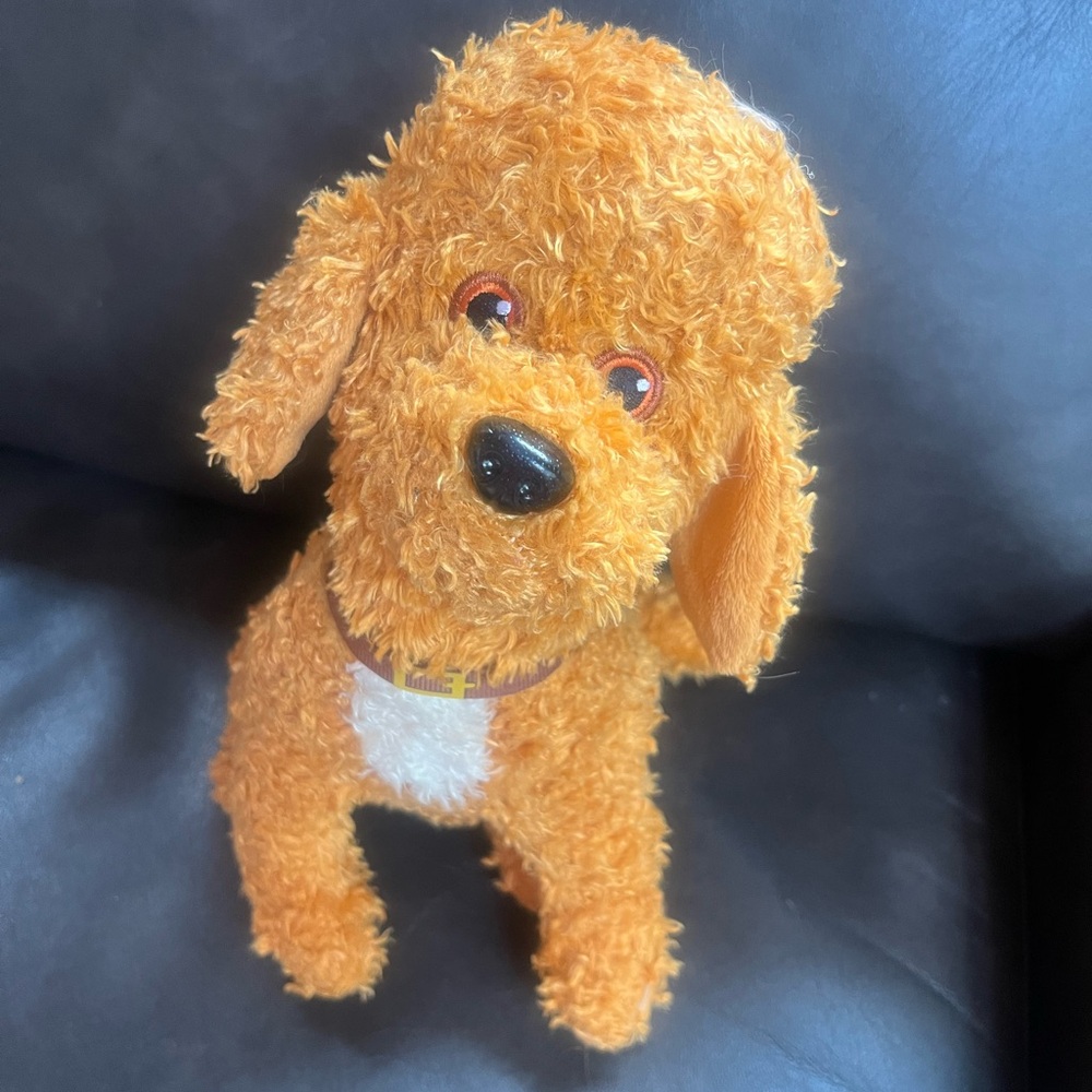 Plush Dog Toy - Orange